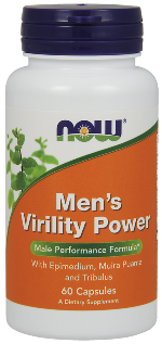 NOW Mens Virility Power is a 100% herbal formula specifically designed to support a mans modern, active lifestyle. This herbal blend helps increase vitality..